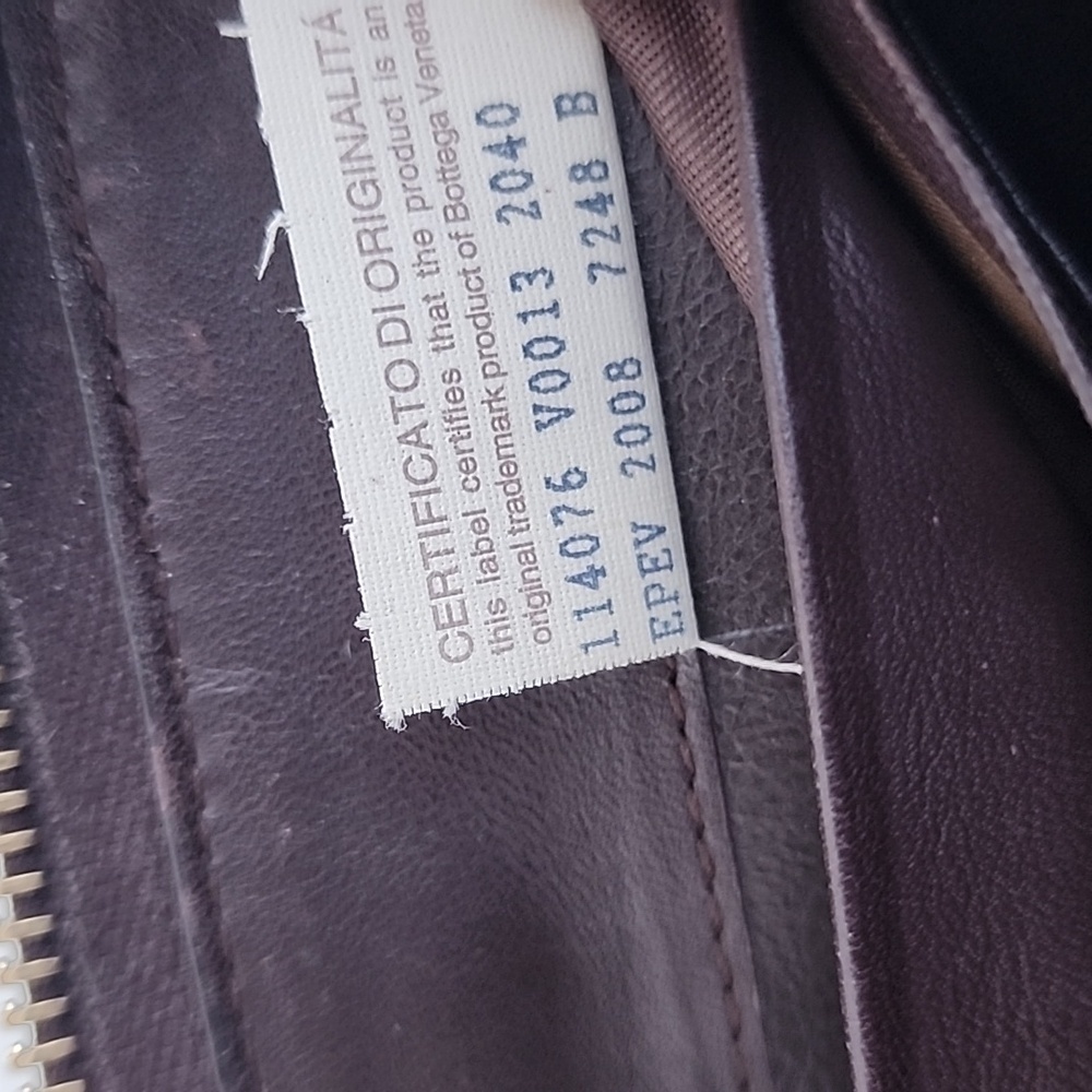 Bottega Veneta Round Long Wallet Intrecciato Dark Brown Leather Zippy Wallet! - Picture 14 of 16